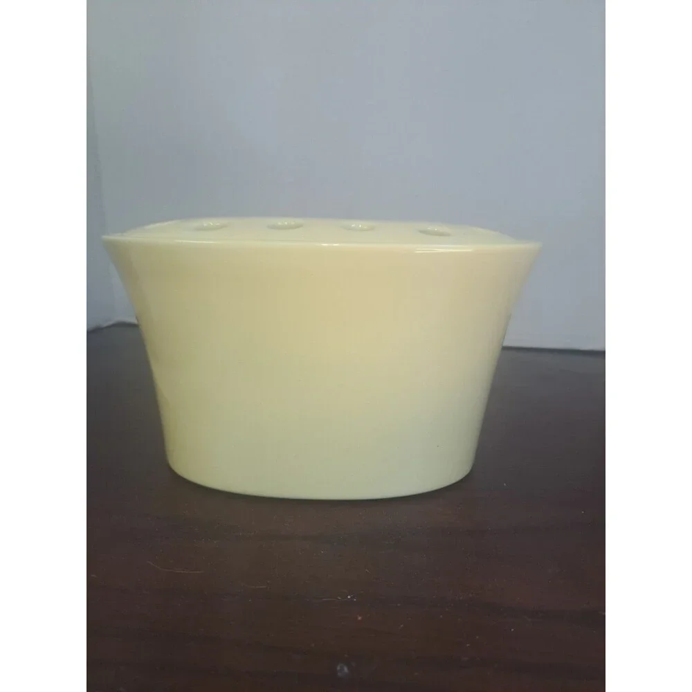 Southern Living At Home Frog Flower Arranger And Pot Yellow Ceramic